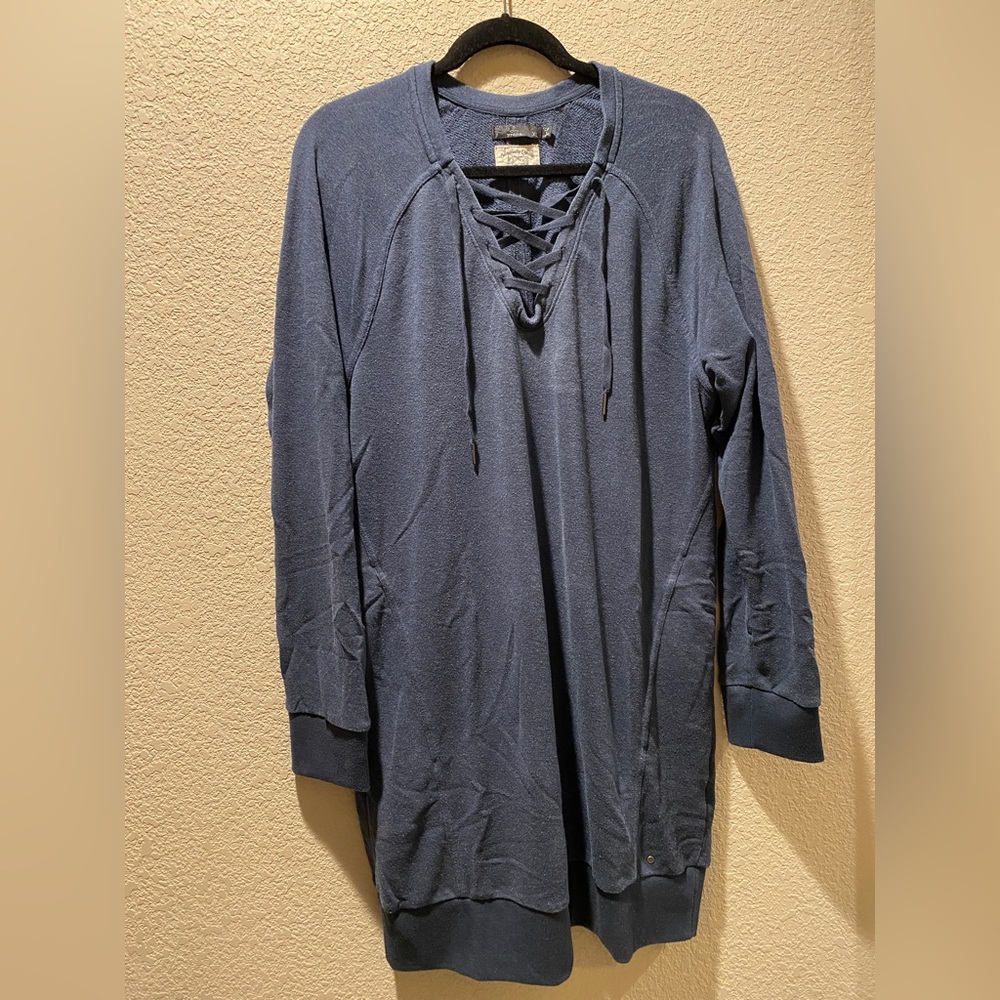Prana Cozy Up Terry Dress - Nautical Heather - Picture 3 of 6